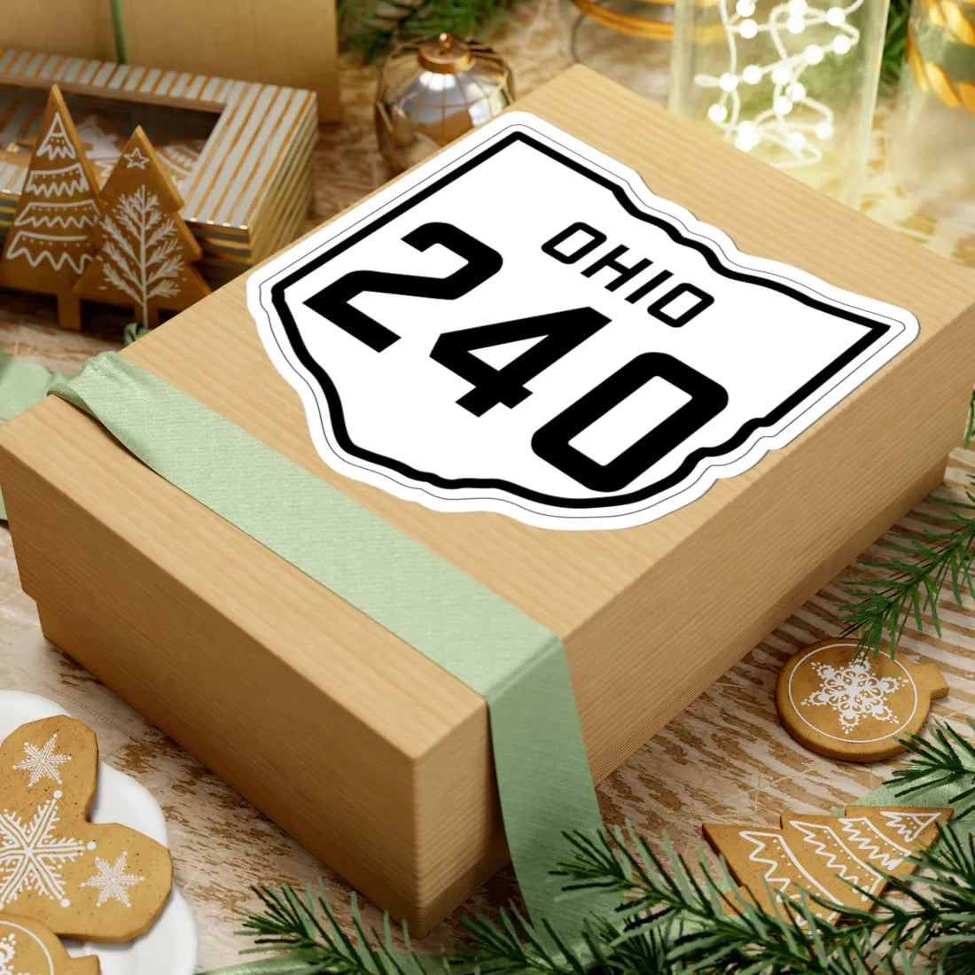 OH-240 1927 (Ohio) (Road Sign) STICKER Vinyl Kiss-Cut Decal - The Sticker Space
