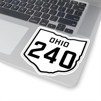 OH-240 1927 (Ohio) (Road Sign) STICKER Vinyl Kiss-Cut Decal - The Sticker Space