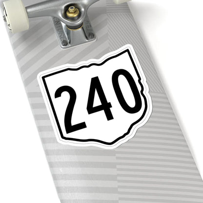 OH-240 1960 (Ohio) (Road Sign) STICKER Vinyl Kiss-Cut Decal - The Sticker Space