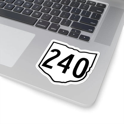 OH-240 1960 (Ohio) (Road Sign) STICKER Vinyl Kiss-Cut Decal - The Sticker Space