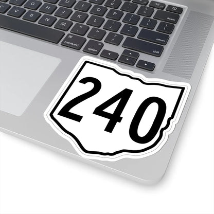 OH-240 1960 (Ohio) (Road Sign) STICKER Vinyl Kiss-Cut Decal - The Sticker Space