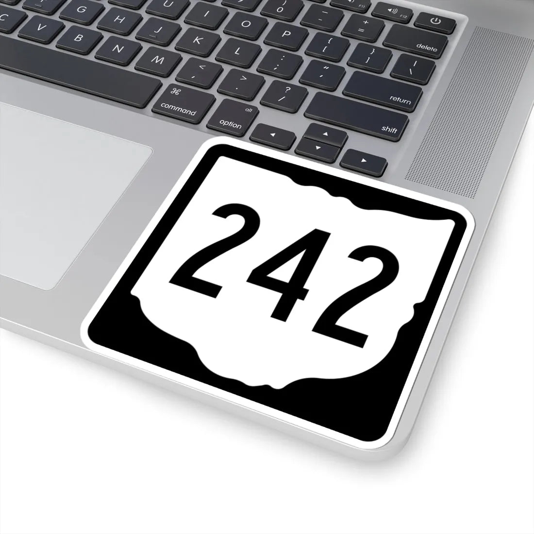 OH-242 1967 (Ohio) (Road Sign) STICKER Vinyl Kiss-Cut Decal - The Sticker Space