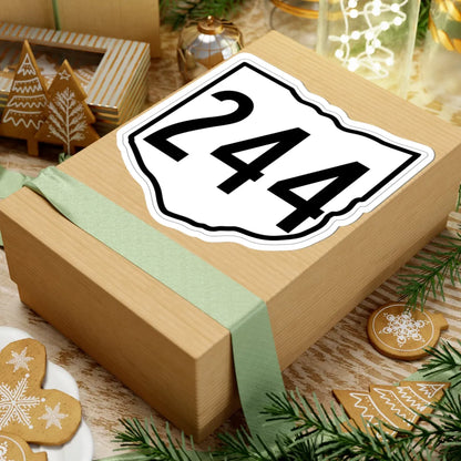 OH-244 1960 (Ohio) (Road Sign) STICKER Vinyl Kiss-Cut Decal - The Sticker Space