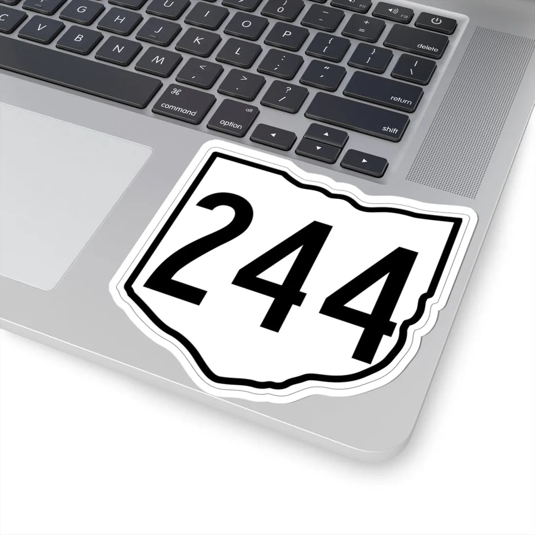 OH-244 1960 (Ohio) (Road Sign) STICKER Vinyl Kiss-Cut Decal - The Sticker Space