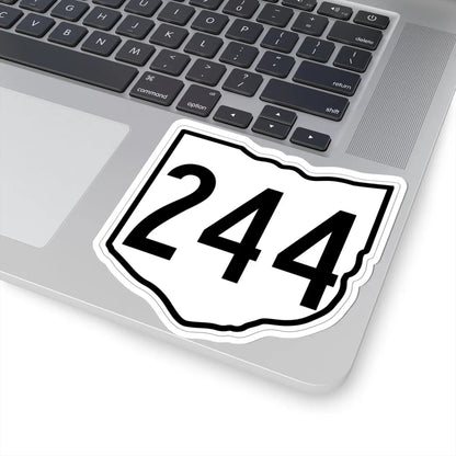 OH-244 1960 (Ohio) (Road Sign) STICKER Vinyl Kiss-Cut Decal - The Sticker Space
