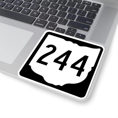OH-244 1967 (Ohio) (Road Sign) STICKER Vinyl Kiss-Cut Decal - The Sticker Space
