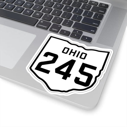 OH-245 1927 (Ohio) (Road Sign) STICKER Vinyl Kiss-Cut Decal - The Sticker Space