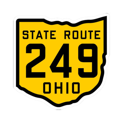 OH-249 1920 (Ohio) (Road Sign) STICKER Vinyl Kiss-Cut Decal 2 Inch White - The Sticker Space