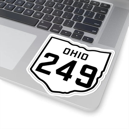 OH-249 1927 (Ohio) (Road Sign) STICKER Vinyl Kiss-Cut Decal - The Sticker Space