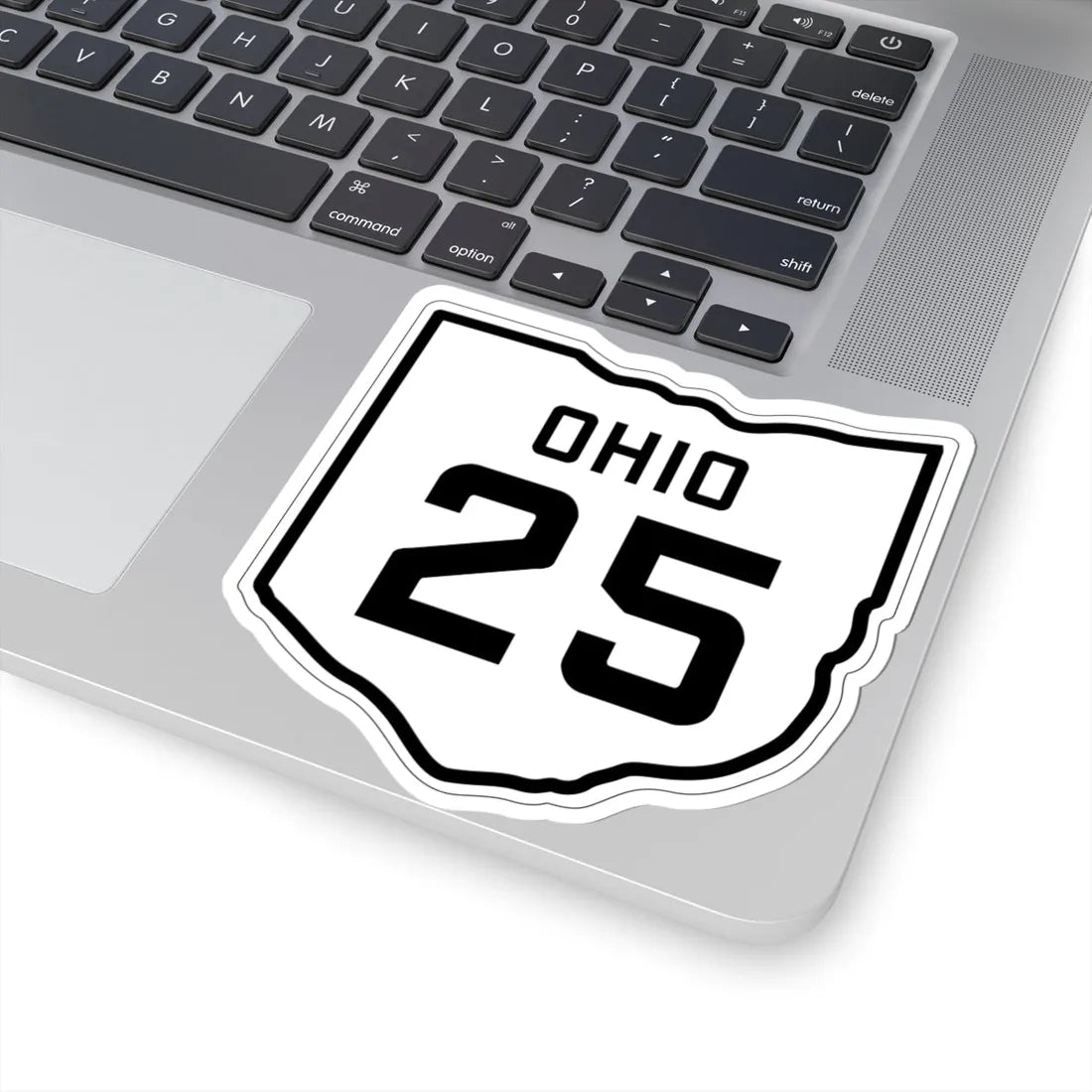 OH-25 1927 (Ohio) (Road Sign) STICKER Vinyl Kiss-Cut Decal - The Sticker Space
