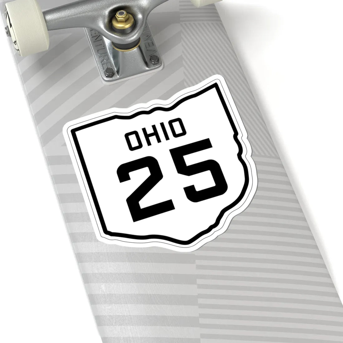 OH-25 1927 (Ohio) (Road Sign) STICKER Vinyl Kiss-Cut Decal - The Sticker Space