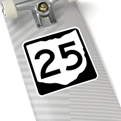 OH-25 (Ohio) (Road Sign) STICKER Vinyl Kiss-Cut Decal - The Sticker Space