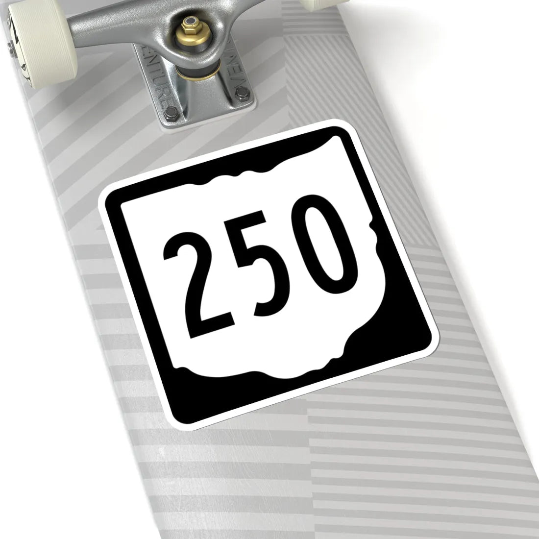 OH-250 1967 (Ohio) (Road Sign) STICKER Vinyl Kiss-Cut Decal - The Sticker Space