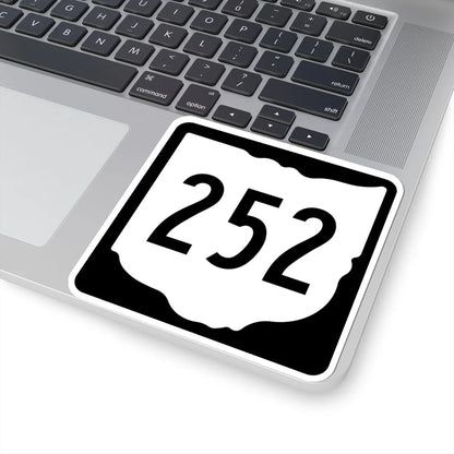 OH-252 1967 (Ohio) (Road Sign) STICKER Vinyl Kiss-Cut Decal - The Sticker Space