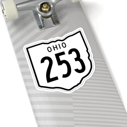 OH-253 1948 (Ohio) (Road Sign) STICKER Vinyl Kiss-Cut Decal - The Sticker Space