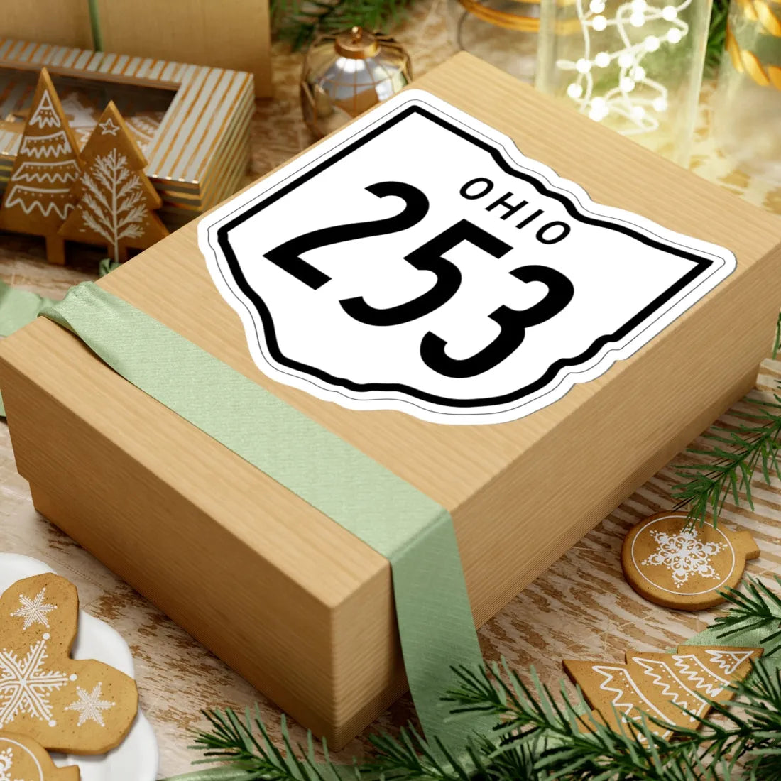 OH-253 1948 (Ohio) (Road Sign) STICKER Vinyl Kiss-Cut Decal - The Sticker Space