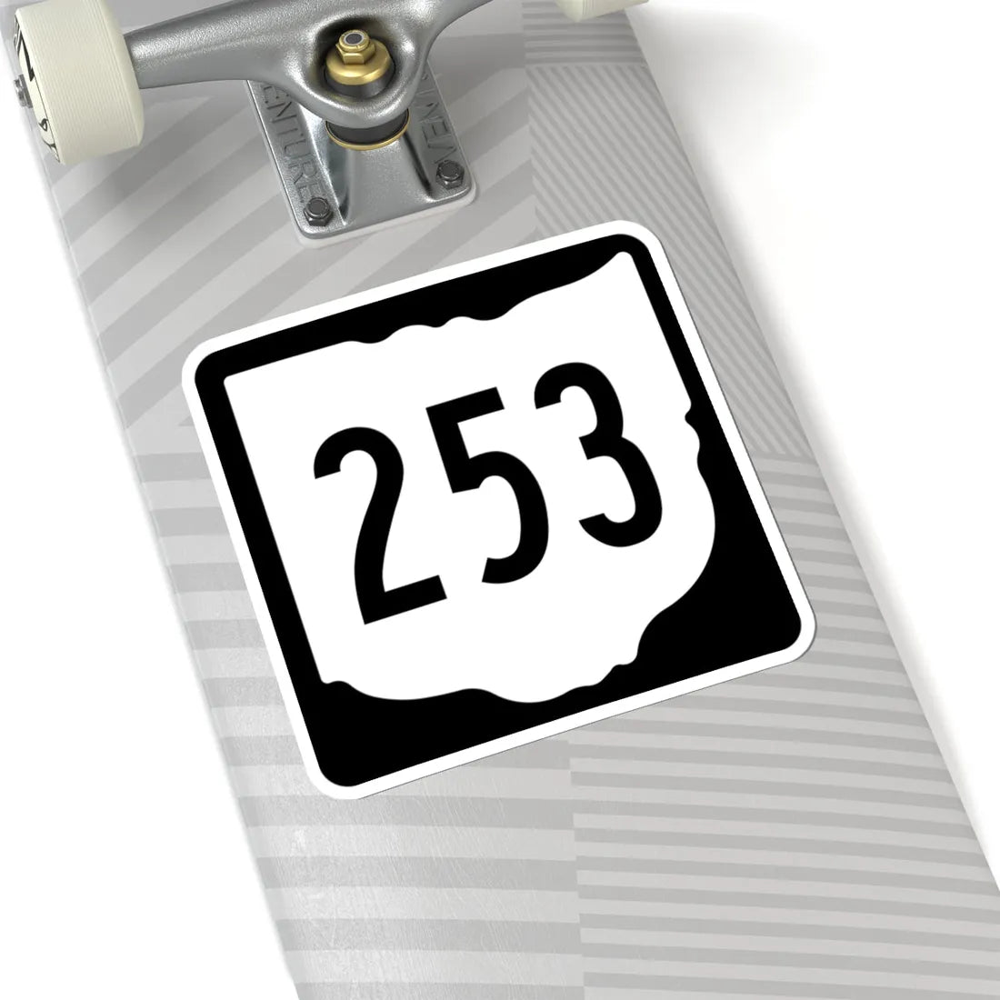 OH-253 1967 (Ohio) (Road Sign) STICKER Vinyl Kiss-Cut Decal - The Sticker Space