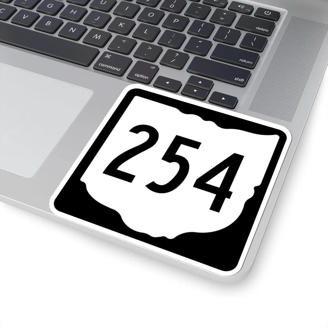 OH-254 1967 (Ohio) (Road Sign) STICKER Vinyl Kiss-Cut Decal - The Sticker Space