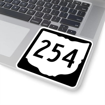 OH-254 1967 (Ohio) (Road Sign) STICKER Vinyl Kiss-Cut Decal - The Sticker Space