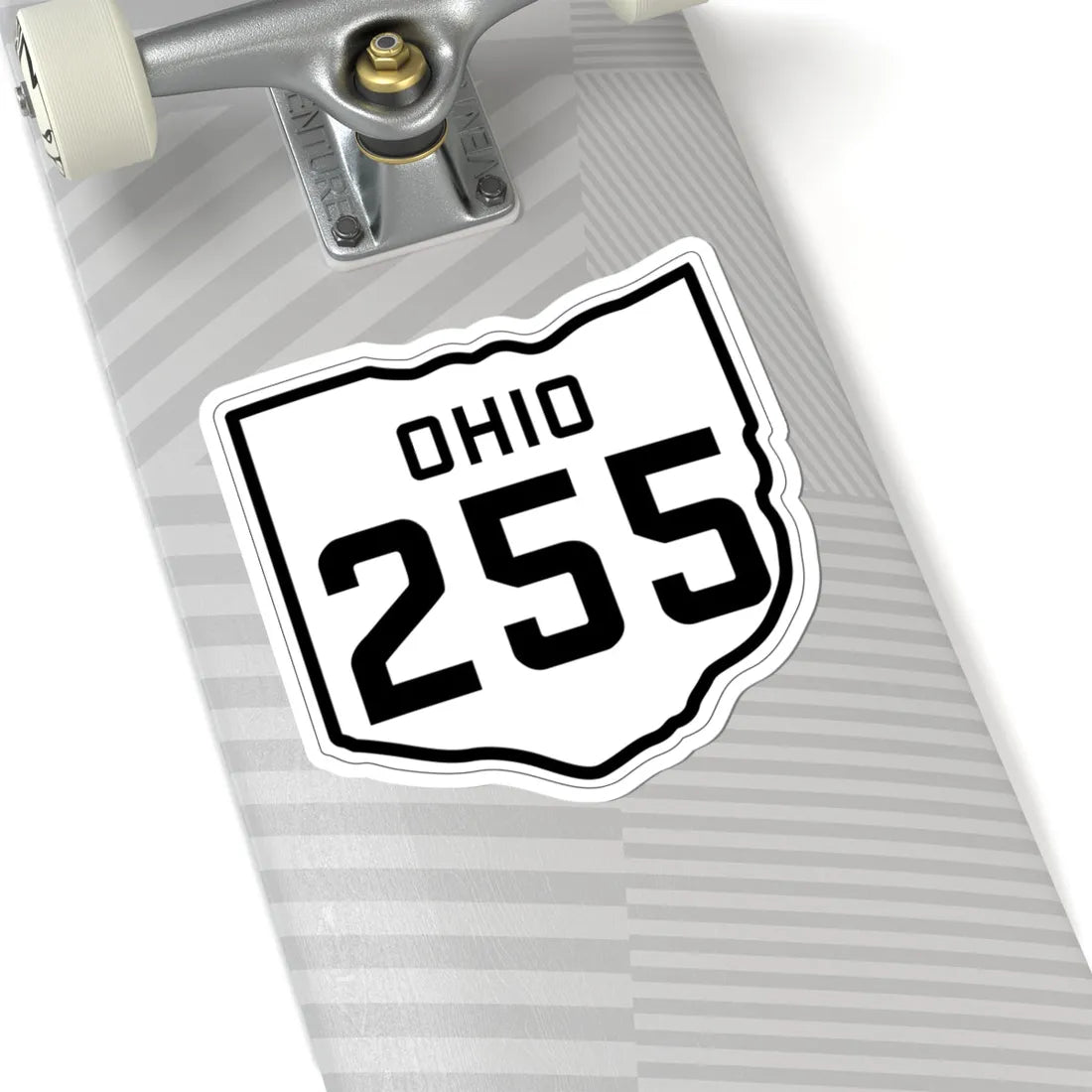 OH-255 1927 (Ohio) (Road Sign) STICKER Vinyl Kiss-Cut Decal - The Sticker Space
