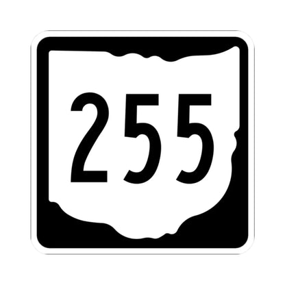 OH-255 1967 (Ohio) (Road Sign) STICKER Vinyl Kiss-Cut Decal 2 Inch White - The Sticker Space