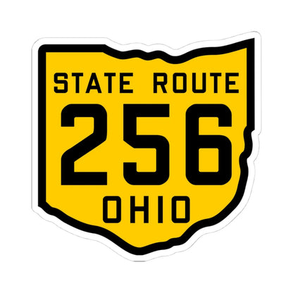 OH-256 1920 (Ohio) (Road Sign) STICKER Vinyl Kiss-Cut Decal 4 Inch White - The Sticker Space