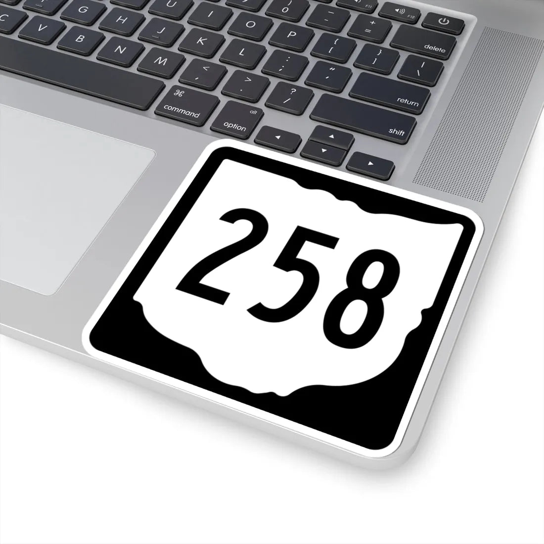 OH-258 1967 (Ohio) (Road Sign) STICKER Vinyl Kiss-Cut Decal - The Sticker Space