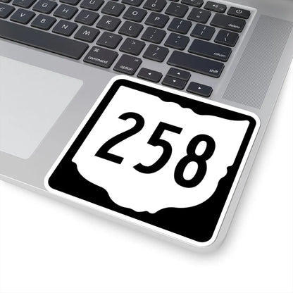OH-258 1967 (Ohio) (Road Sign) STICKER Vinyl Kiss-Cut Decal - The Sticker Space
