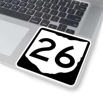 OH-26 (Ohio) (Road Sign) STICKER Vinyl Kiss-Cut Decal - The Sticker Space