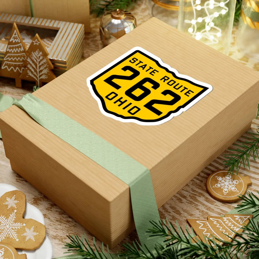 OH-262 1920 (Ohio) (Road Sign) STICKER Vinyl Kiss-Cut Decal - The Sticker Space