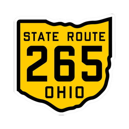 OH-265 1920 (Ohio) (Road Sign) STICKER Vinyl Kiss-Cut Decal 2 Inch White - The Sticker Space