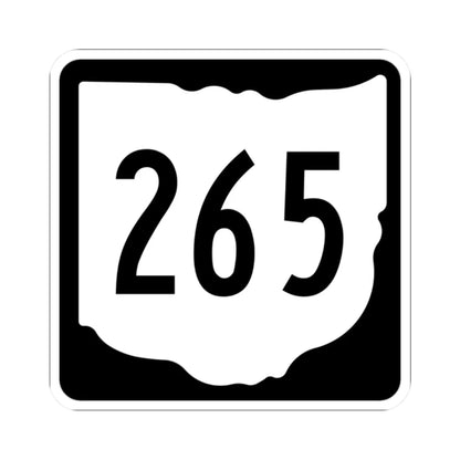 OH-265 1967 (Ohio) (Road Sign) STICKER Vinyl Kiss-Cut Decal 2 Inch White - The Sticker Space