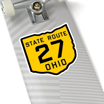 OH-27 1920 (Ohio) (Road Sign) STICKER Vinyl Kiss-Cut Decal - The Sticker Space