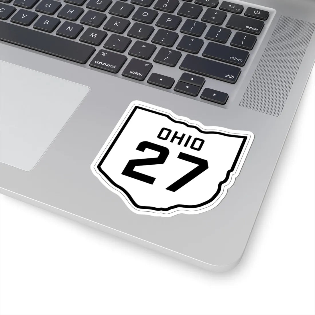 OH-27 1927 (Ohio) (Road Sign) STICKER Vinyl Kiss-Cut Decal - The Sticker Space