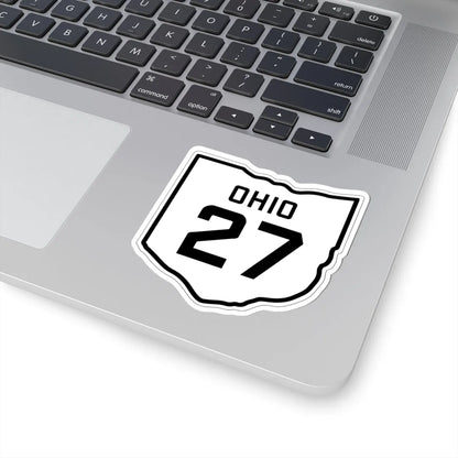 OH-27 1927 (Ohio) (Road Sign) STICKER Vinyl Kiss-Cut Decal - The Sticker Space