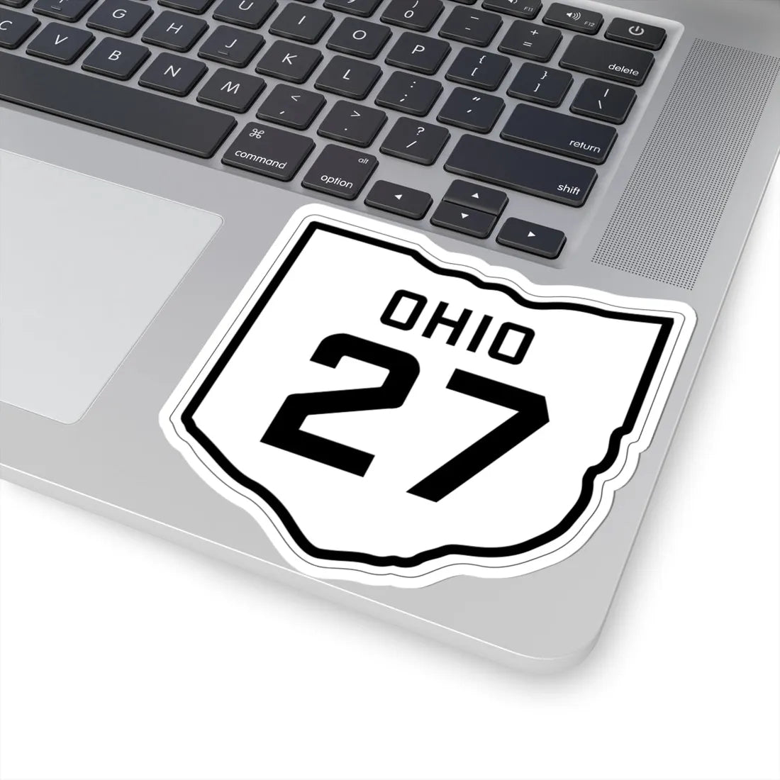 OH-27 1927 (Ohio) (Road Sign) STICKER Vinyl Kiss-Cut Decal - The Sticker Space