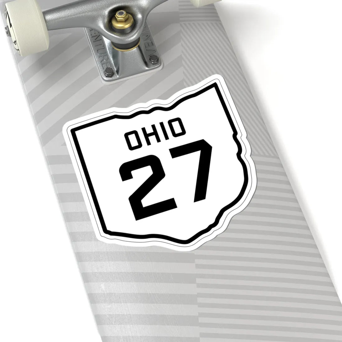 OH-27 1927 (Ohio) (Road Sign) STICKER Vinyl Kiss-Cut Decal - The Sticker Space