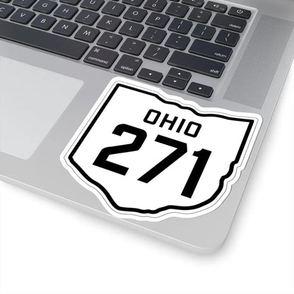 OH-271 1927 (Ohio) (Road Sign) STICKER Vinyl Kiss-Cut Decal - The Sticker Space