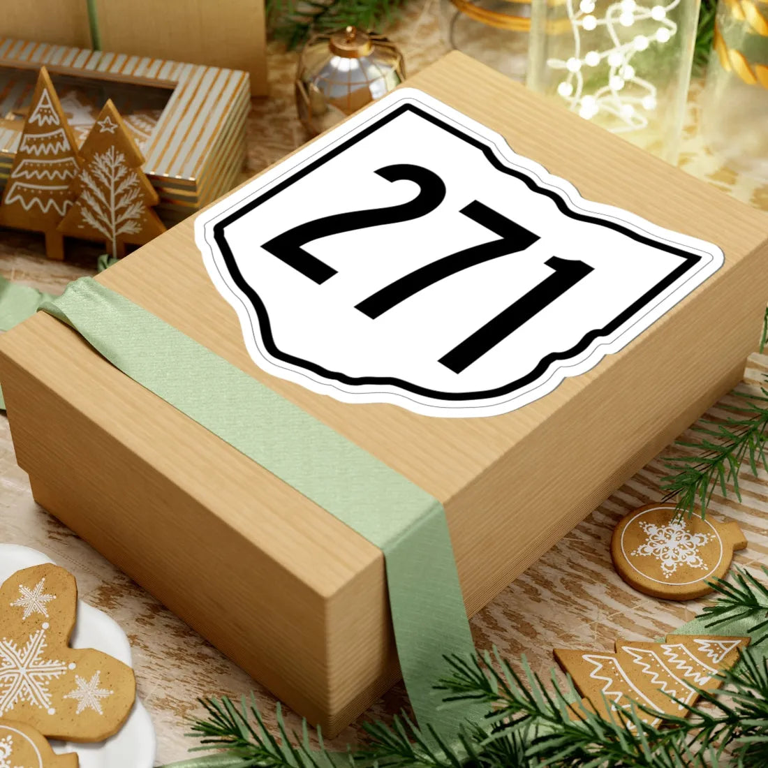 OH-271 1960 (Ohio) (Road Sign) STICKER Vinyl Kiss-Cut Decal - The Sticker Space