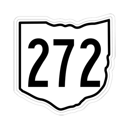 OH-272 1960 (Ohio) (Road Sign) STICKER Vinyl Kiss-Cut Decal 6 Inch White - The Sticker Space