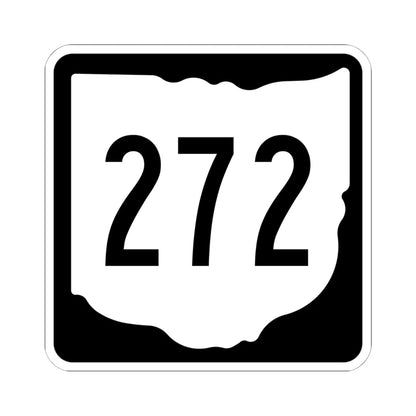 OH-272 1967 (Ohio) (Road Sign) STICKER Vinyl Kiss-Cut Decal 6 Inch White - The Sticker Space