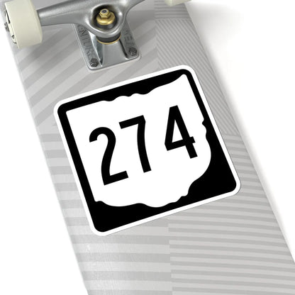 OH-274 1967 (Ohio) (Road Sign) STICKER Vinyl Kiss-Cut Decal - The Sticker Space