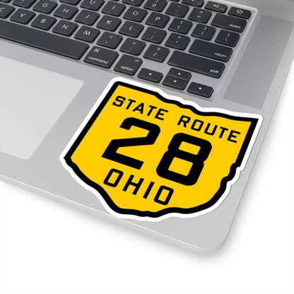 OH-28 1920 (Ohio) (Road Sign) STICKER Vinyl Kiss-Cut Decal - The Sticker Space
