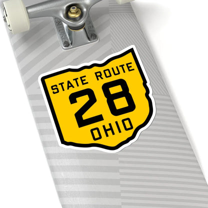 OH-28 1920 (Ohio) (Road Sign) STICKER Vinyl Kiss-Cut Decal - The Sticker Space