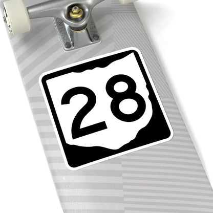 OH-28 (Ohio) (Road Sign) STICKER Vinyl Kiss-Cut Decal - The Sticker Space