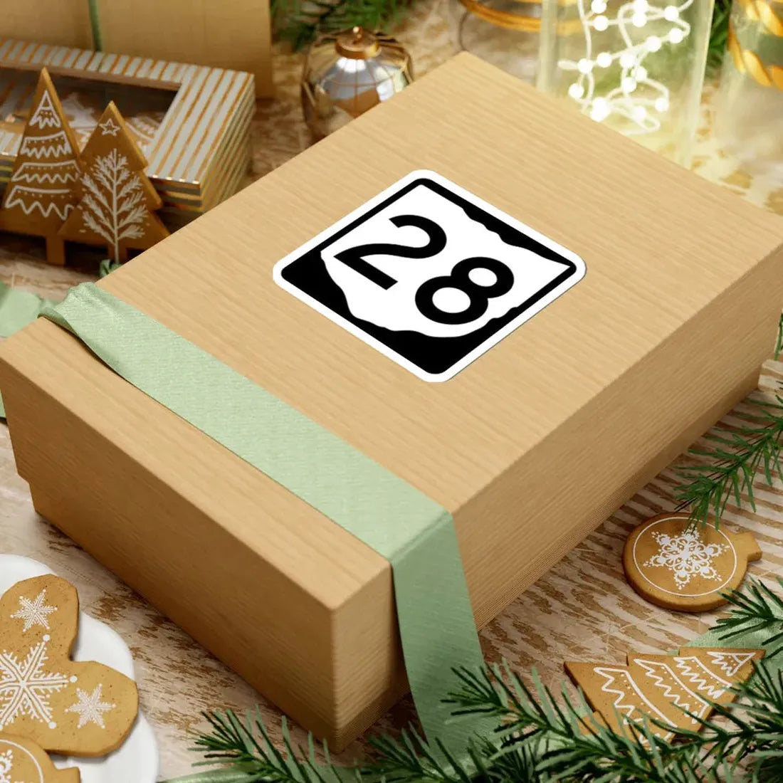 OH-28 (Ohio) (Road Sign) STICKER Vinyl Kiss-Cut Decal - The Sticker Space