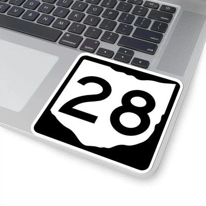 OH-28 (Ohio) (Road Sign) STICKER Vinyl Kiss-Cut Decal - The Sticker Space