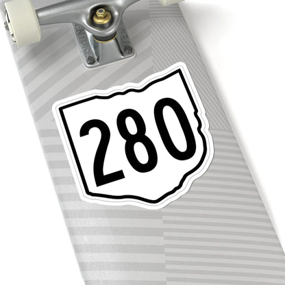 OH-280 1960 (Ohio) (Road Sign) STICKER Vinyl Kiss-Cut Decal - The Sticker Space