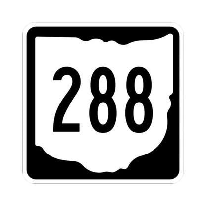 OH-288 1967 (Ohio) (Road Sign) STICKER Vinyl Kiss-Cut Decal 2 Inch White - The Sticker Space