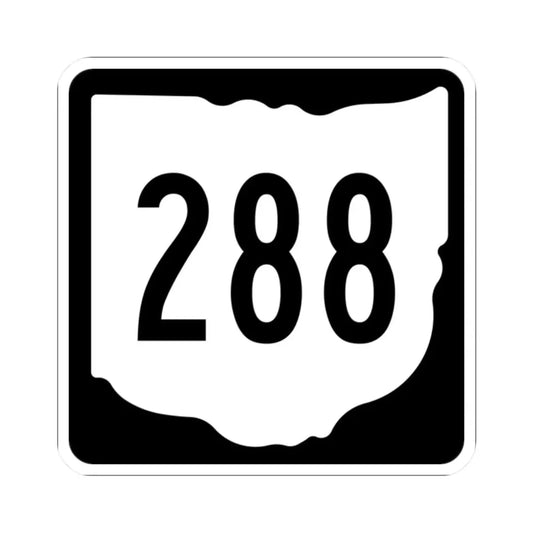 OH-288 1967 (Ohio) (Road Sign) STICKER Vinyl Kiss-Cut Decal 2 Inch White - The Sticker Space